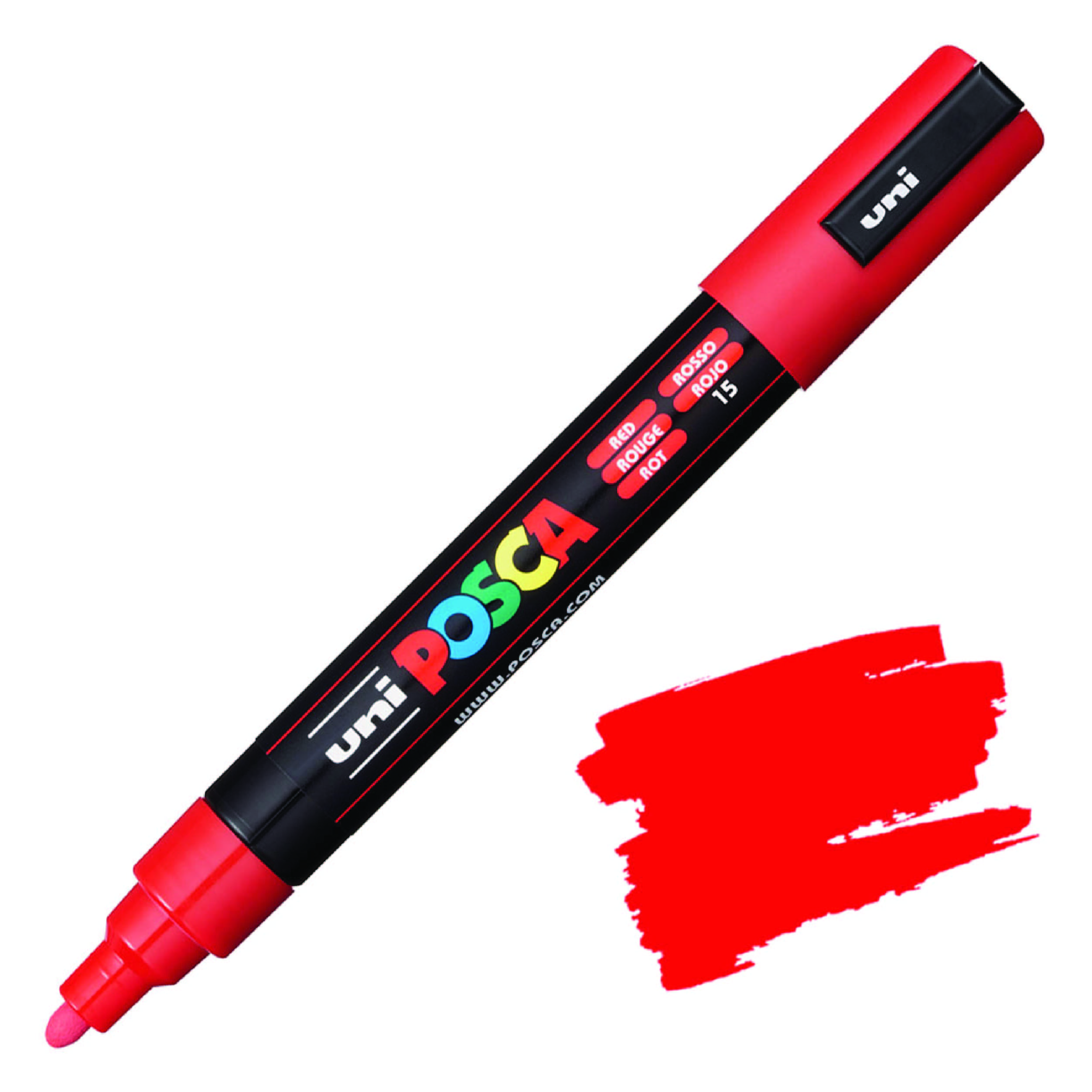 Marker Medium Tip 1.8-2.5mm Red POSCA Uni